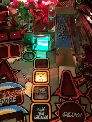 Stroke of Luck Light for Attack From Mars Pinball Machine Attack From Mars Stroke of Luck Light